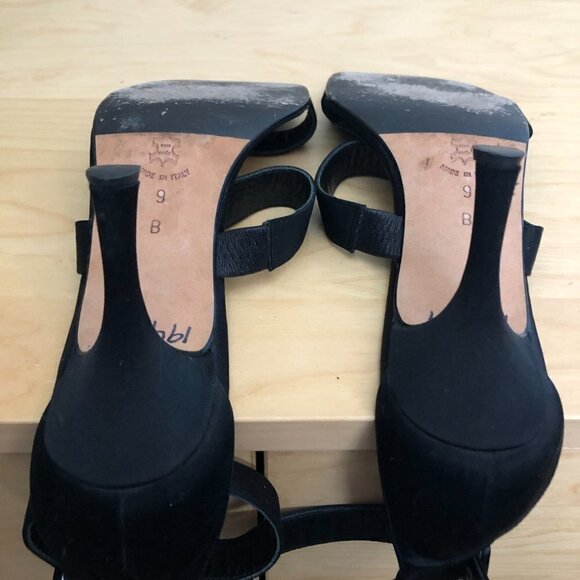 Isaac Mizrani Square Toe Strappy Heels - Picture 8 of 11